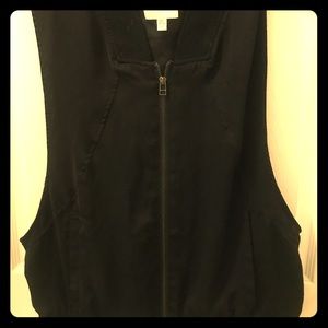SILENCE AND NOISE OVERSIZED BLACK VEST